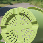 pot fleurs plastique moderne vert clair drainage support plateau transparent ventilation hydroponie