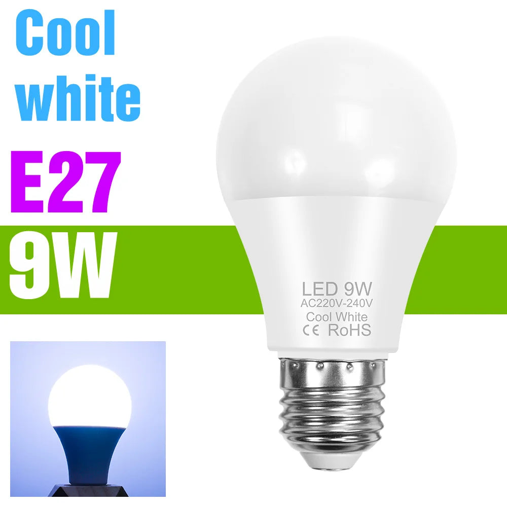 ampoule led 2800k 6500k e27 moderne blanc chaud froid opacité mat 20000h