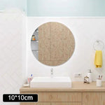 miroir mural transparent moderne adhésif vinyle décoration chambre coucher DIY