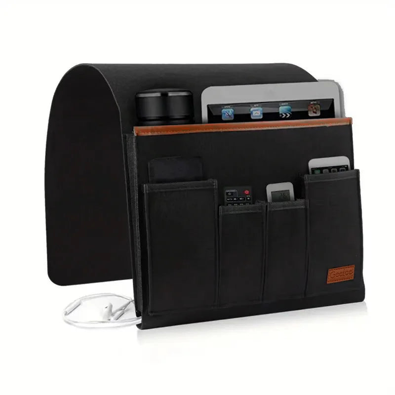 organisateur mural moderne marron noir rangement adhésif téléphone portable clé usb carte crédit tasse