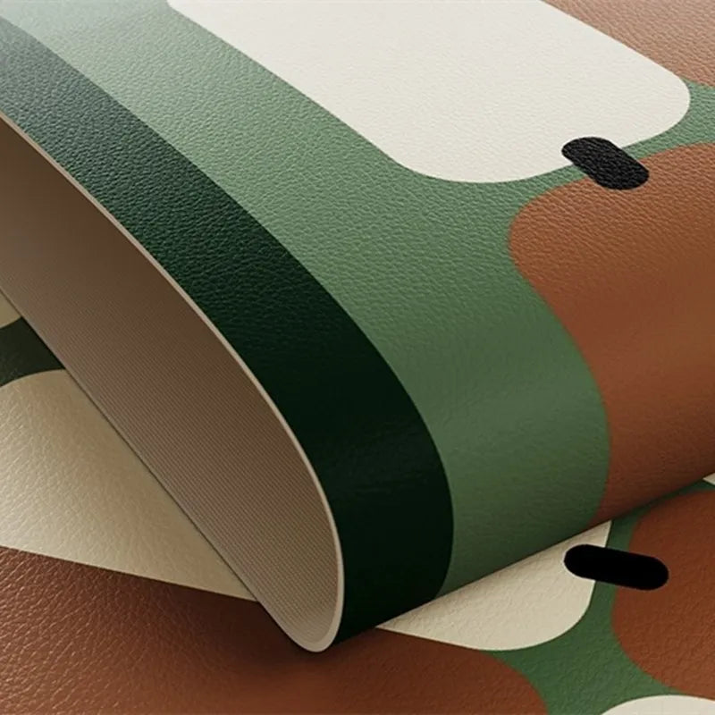 tapis table moderne rectangulaire vert marron camouflage antidérapant lavable réutilisable 30x40cm