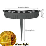 lumière jardin extérieure ip65 led rouge bleu chaude moderne spikes autonomes flux2492000