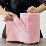serviettes cuisine réutilisables microfibre rose bleu moderne respectueuses environnement tringle