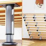 pieds table ajustables moderne argenté lisse opacité 8cm 12cm 18cm 36cm 42cm 68cm 72cm