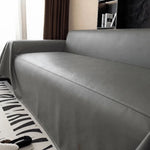housse canapé simili cuir noir gris moderne salon fauteuil canapé sectionnel