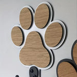 porte cordon patte animal bois moderne cordon noir motifs