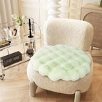 coussin doux pelucheux animaux compagnie moderne beige vertclair blanc