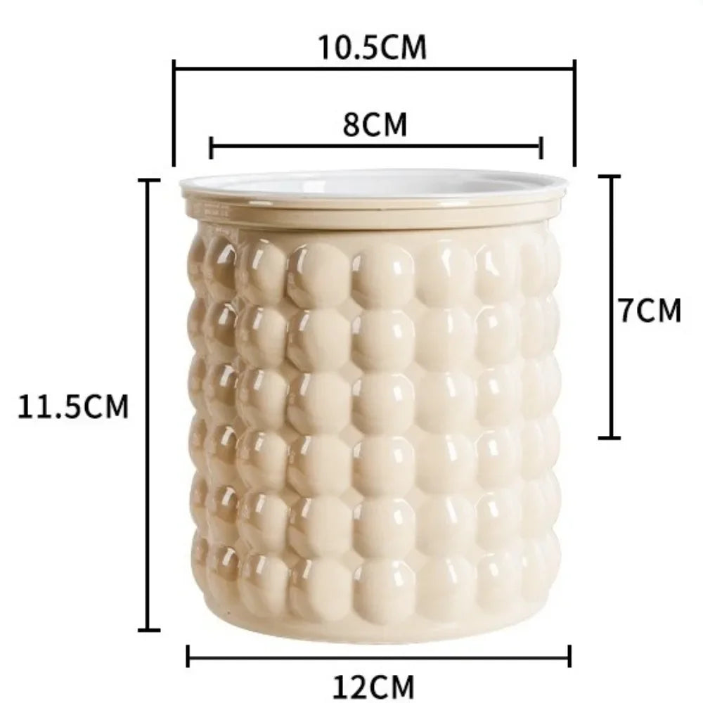 Cache pots transparent gris moderne rayures verticales plante intérieure fleur pot auto arrosage