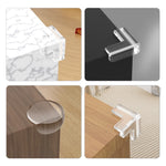 protège bords adhésifs transparent moderne rose clair beige gris clair maison meuble table góc