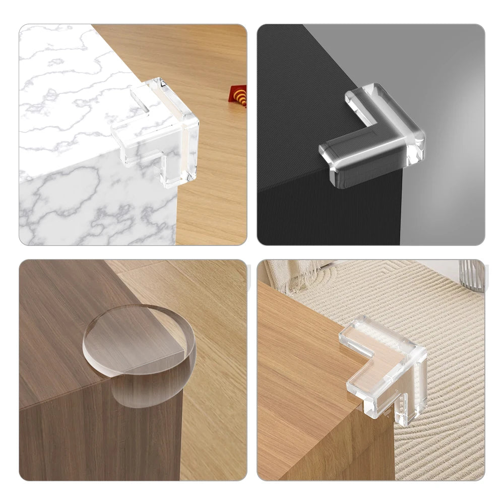protège bords adhésifs transparent moderne rose clair beige gris clair maison meuble table góc