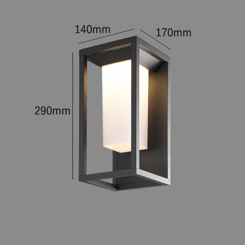 lampe murale led moderne noire blanche interrupteur adhésif ventiléeextérieur ip65 résistante 2492000lm