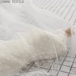 tulle polyester blanc rose noir rouge motifs points translucide textile bricolage fashion cute