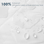 Housse de couette imperméable coton jacquard blanc
