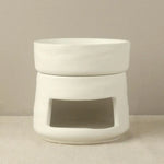 bougeoir céramique moderne orange rouge beige gris blanc noir apaisant salon décoration intérieure
