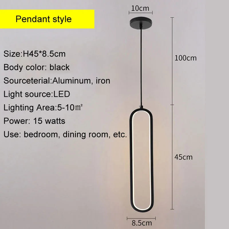 lampe murale moderne noire éclairage chambre salon cuisine 10w led fixée mur