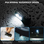 lampe torche rechargeable 1800 lumens modes ipx8 type alliage aluminium noir moderne compact clip