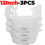 plateau suspendu cache pot transparent moderne pot fleurs crochets métalliques pratique 10 12 pouces