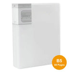 classeur transparent pvc a5 b5 organiseur documents scolaire scolaire moderne violet