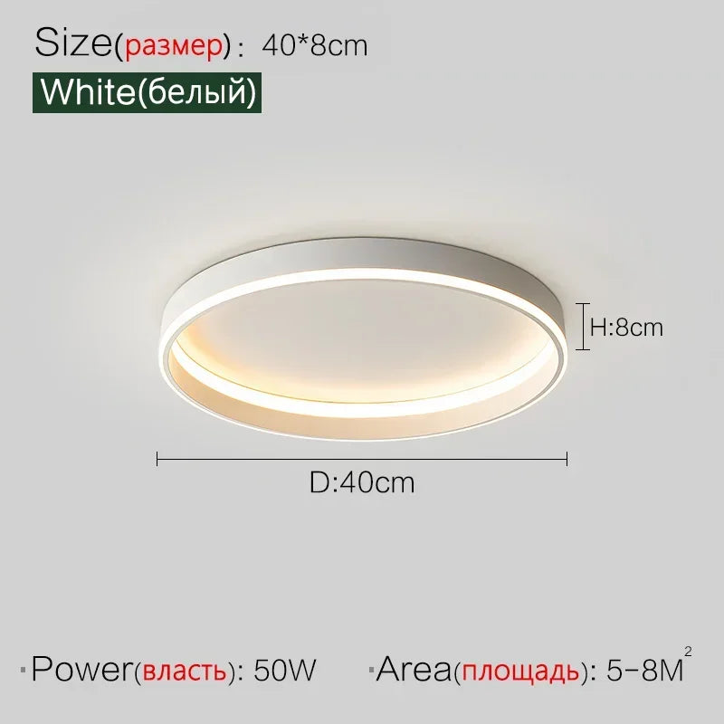 lampe led moderne rectangulaire blanc éclairage quotidien télécommande 40cm 50cm 90cm chambre salon