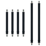 attaches drap noir blanc clips ressorts tissu lisse ajustables utilitaires chambre coucher fournis clips