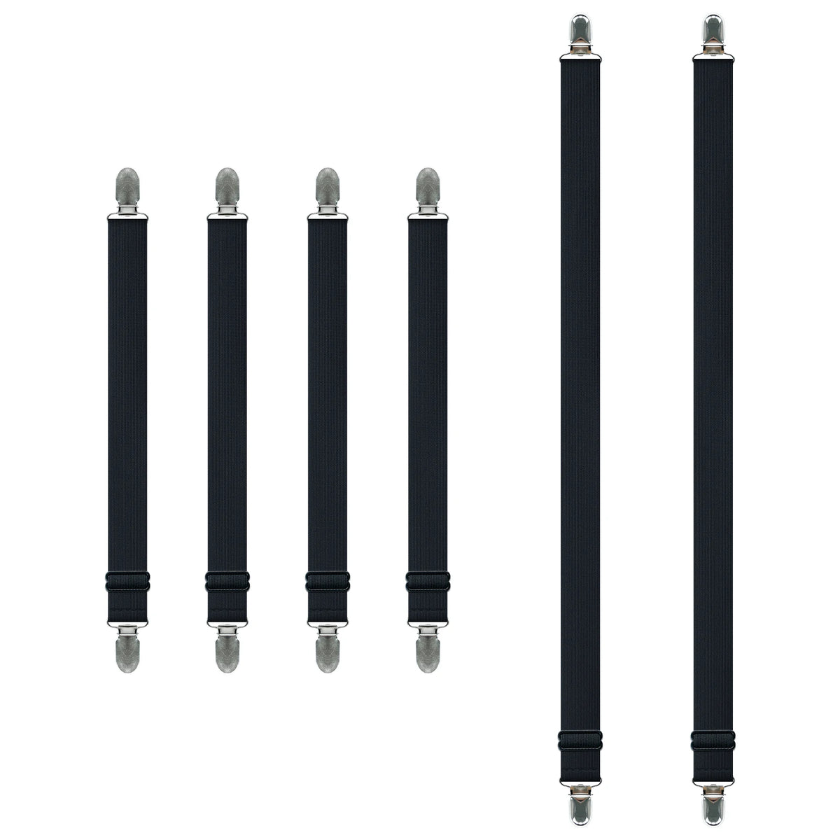 attaches drap noir blanc clips ressorts tissu lisse ajustables utilitaires chambre coucher fournis clips