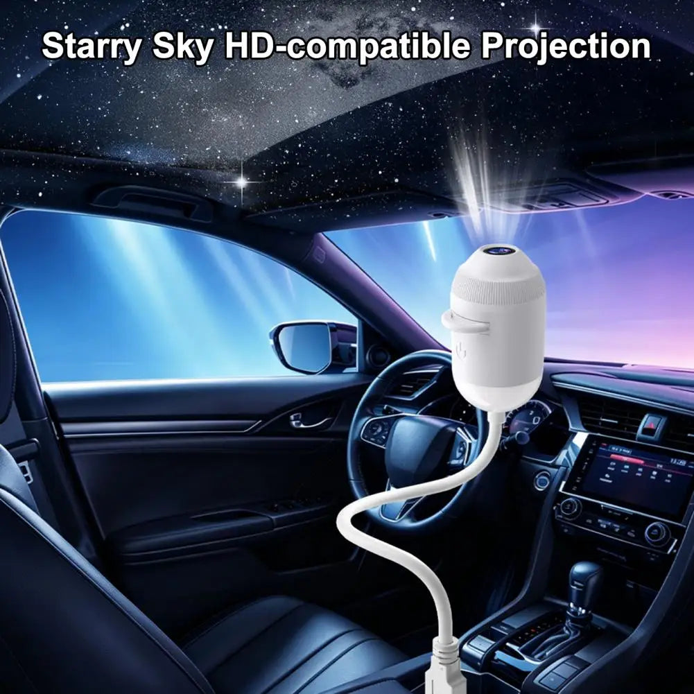projecteur d'étoiles blanc motif galaxie adhésif moderne usb nocturne ambiance céleste fixe lentilles