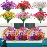 bouquets fleurs artificielles violettes modernes decoration maison intérieur simple petite opacité visible