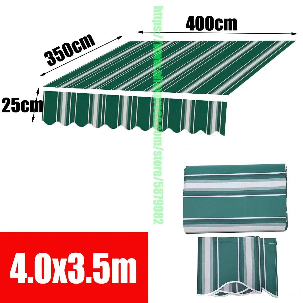 toile d'ombrage vert rayures horizontales moderne enduit pu opaque grande dimension personnalisableextérieur
