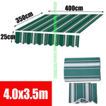 toile d'ombrage vert rayures horizontales moderne enduit pu opaque grande dimension personnalisableextérieur