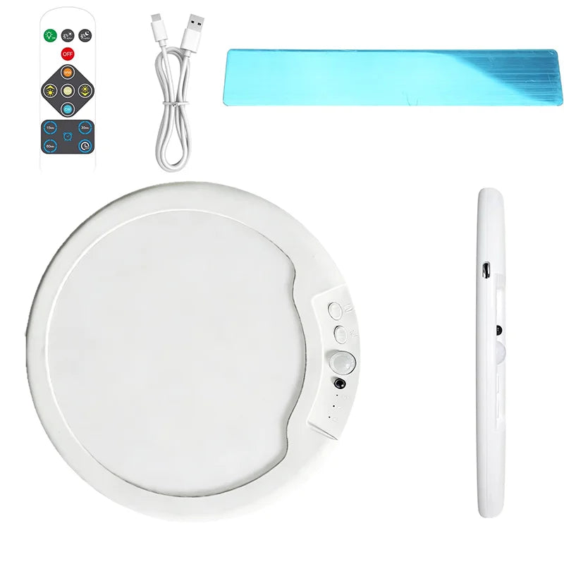 plafonnier led blanc moderne aimanté télécommande charge usb chambre cuisine minimaliste