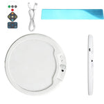plafonnier led blanc moderne aimanté télécommande charge usb chambre cuisine minimaliste