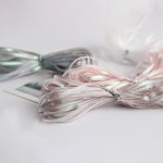 rubans polyester dentelle 3mm large rose pâle gris blanc modernes élégants clips métalliques bricolage