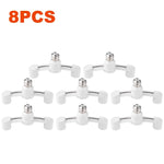 adaptateur lampe e27 blanc moderne base lumiere plastique fixations invisibles deux pieces