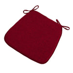 coussin chaise mousse mémoire forme carrée toile lin moderne ruban fixation coloris variés