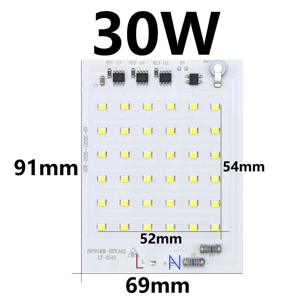 projecteur led diy 10w 20w 30w 50w 100w 150w 200w blanc froid ic intelligent