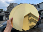 Miroir acrylique doré dans différentes tailles pour comparaison
