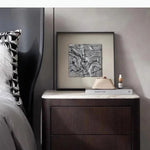 décoration murale contemporaine plaque murale relief texturé marron noir moderne chambre salon
