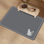 tapis imperméable rapide séchage moderne deux bols animaux compagnie chien endormi noir respectueux environnement