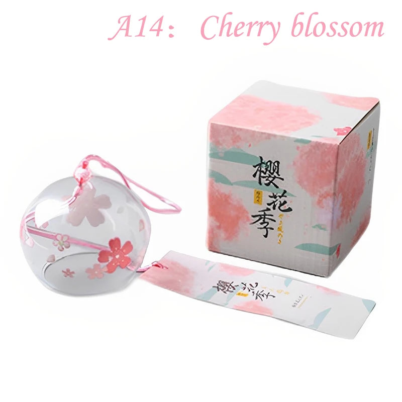 cloche vent japonaise transparente poissons floral ruban maison spa cuisine traditionnelle