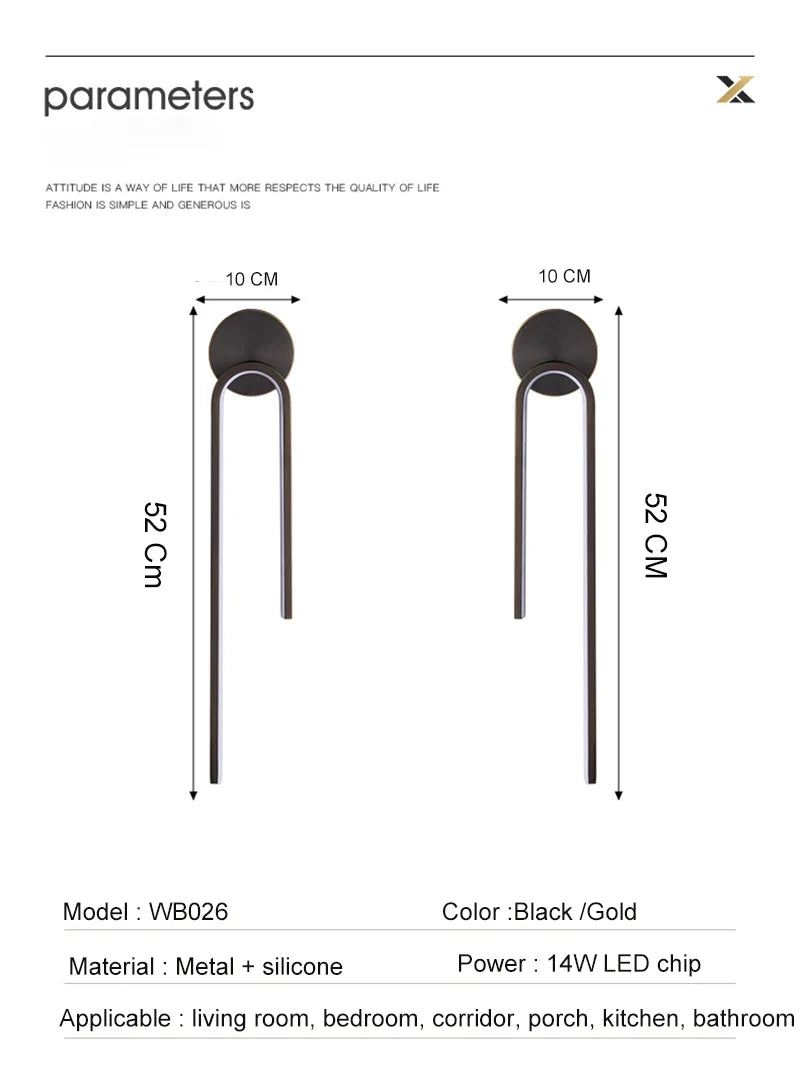 lampe murale moderne blanc or electroplating texture base carrée contemporaine deux sources led 2.5g