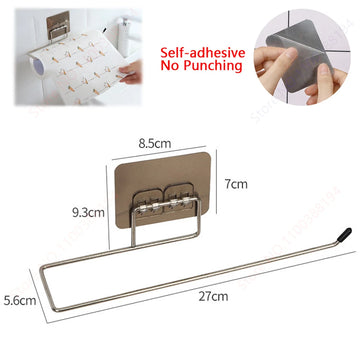 ensemble accessoires salle bain adhésif porte serviette papier toilette savon noir doré argenté