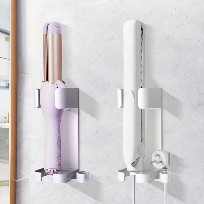 porte outils mural violet adhésif moderne porte brosse dents shampoing cordon sèche cheveux