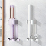 porte outils mural violet adhésif moderne porte brosse dents shampoing cordon sèche cheveux