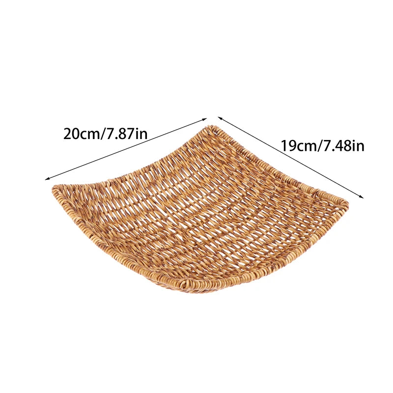 paniers rotin marron clair tissage fin traditionnels poignées intégrées utilisation multiple réutilisable