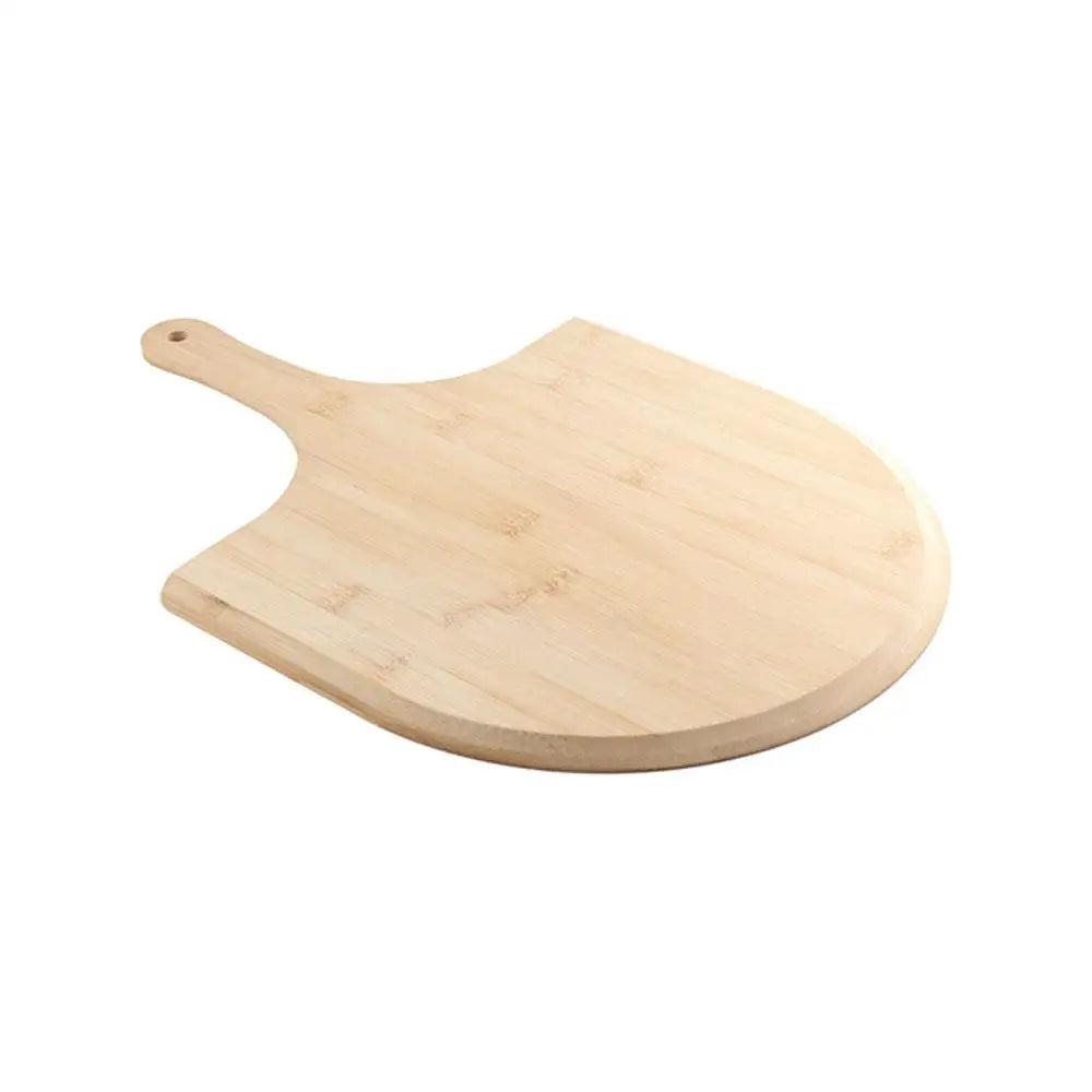 plaque pizza bois clair manche lisse trou durable rustique cuisine italienne