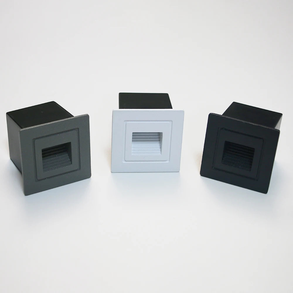 lumière murale moderne cube noir gris ip65 led extérieure hydrofuge minimaliste