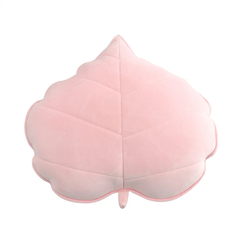 coussin rond imprimé feuilles velours amovible lavable moderne adultes multicolore
