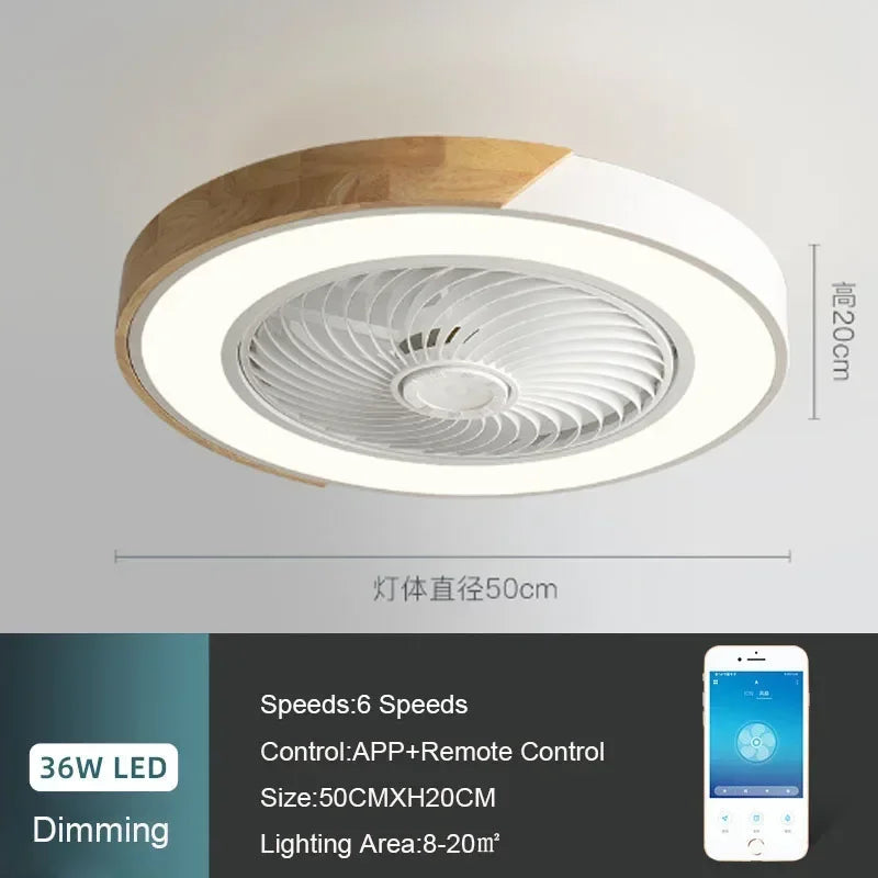 ventilateur led moderne gris blanc bois naturel certification ul vde rohs
