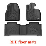 tapis sol voiture noir rayures horizontales moderne tpe avant arrière