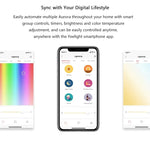 ruban led multicolore adhésif wifi intelligent moderne app mobile led individuelles 2m